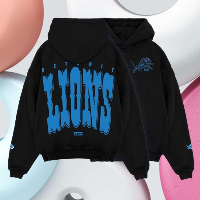 Sana X Detroit Lions Logo New Hoodie