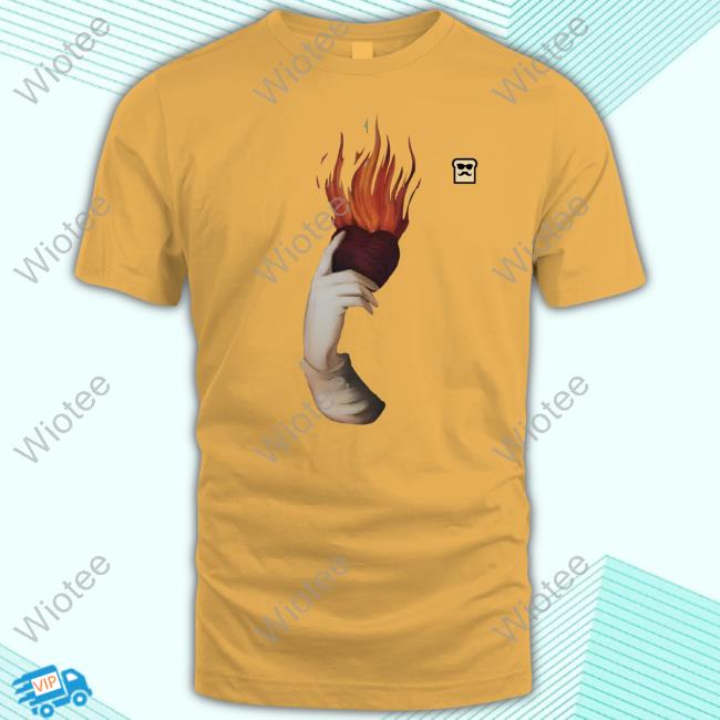 Disguised Toast Merch Flaming Heart Tee Disguised Toast Merch Flaming Heart Shirt