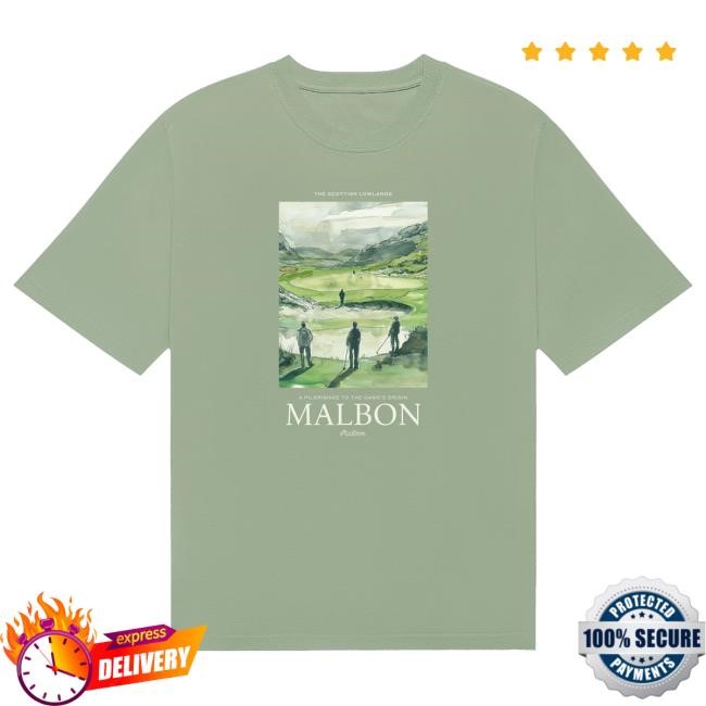 Irish Green Bermuda Lowlands Malbon Golf Shirt