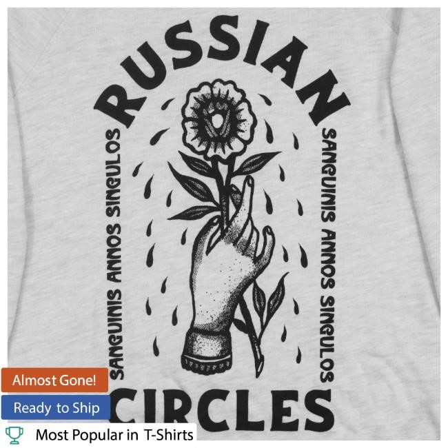 Official Hellomerch Russian Circles Flower Athletic Heather Hoodies Hello Merch Official Hellomerch Russian Circles Flower Athletic Heather Sweater Hello Merch