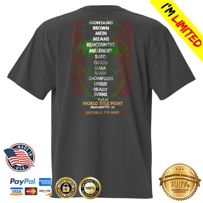 Official Jon Anik Bully 7-27 Belal Muhammad Oversized T-Shirt Gray