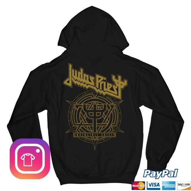 Official Judas Priest Invincible Shield Zip Attractive Hoodie Official Judas Priest Invincible Shield Zip Attractive Hoodie