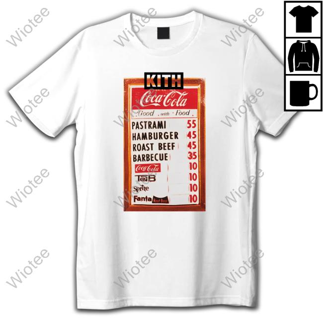 Kith Coca Cola Menu Long Sleeve Tee