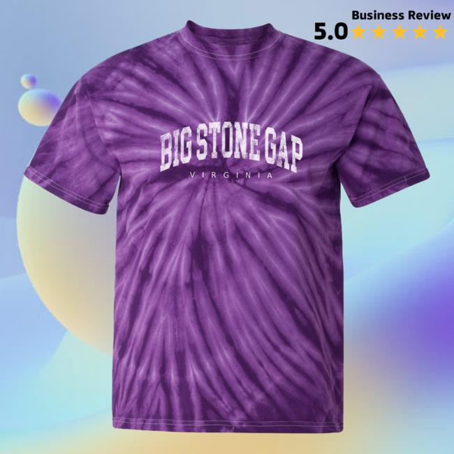 Official Hometown Apparel Clothing Merch Big Stone Gap Virginia Urban Vibe Tie-Dye Shirt Tie Dye Purple