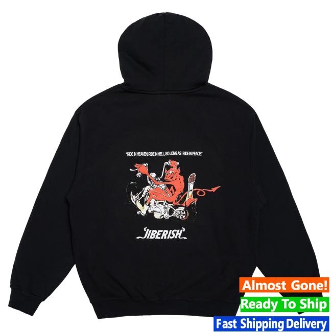 Official Jiberish Clothing Easy Rider Zip-Hoodie Black Official Jiberish Clothing Easy Rider Zip-Hood Black