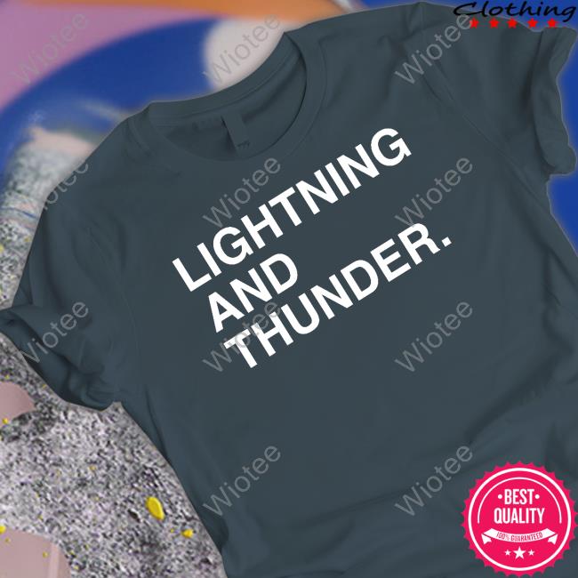 Official Obvious Shirts Shop Lightning And Thunder Hoodie