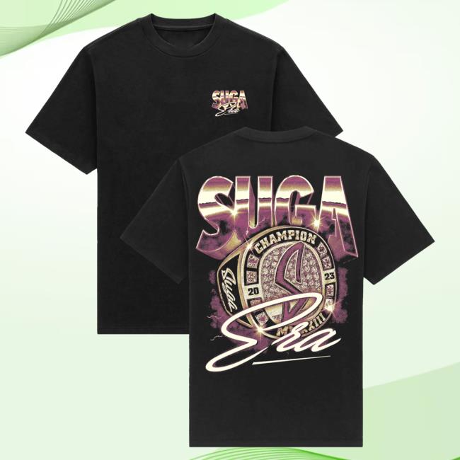 Official The Suga Merch Shop Suga Era Ring Black Top Shirt Sugashop Store Official The Suga Merch Shop Suga Era Ring Black Long Sleeve Shirt New Sugashop Store