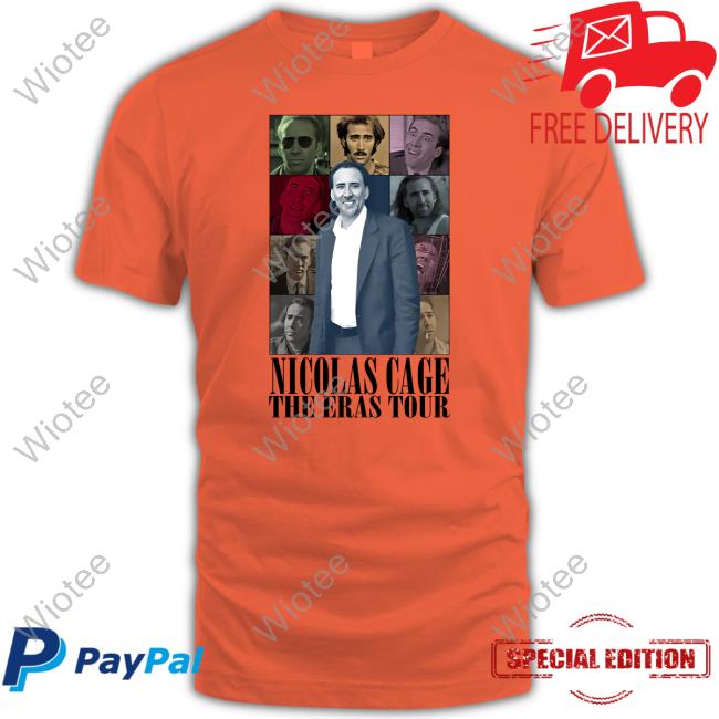 Nicolas Cage The Eras Tour Tee Shirt