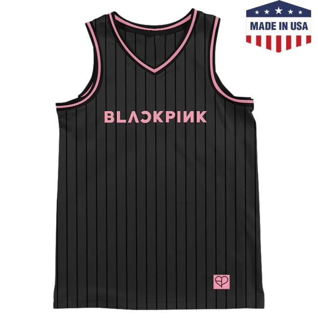Deadline Tour Merch BLACKPINK Basketball Jersey Black Tees | Blackpink Official Merch Store