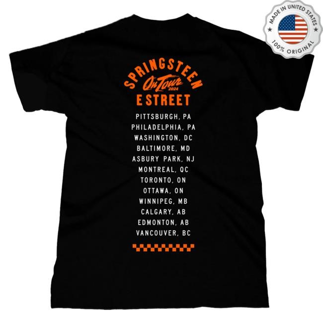 Official Bruce Springsteen Merch Store Springsteen & The E-Street Band 2024 World Tour Portrait Tshirt
