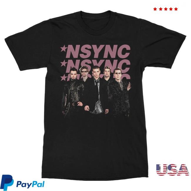 Official Nsync Merch Store Triple *NSYNC Band Attractive Shirt