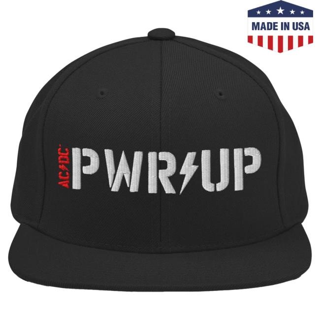 Official AcDc Merch Store Ac/Dc PWR UP Hat Official AcDc Merch Store Ac/Dc PWR UP Cap