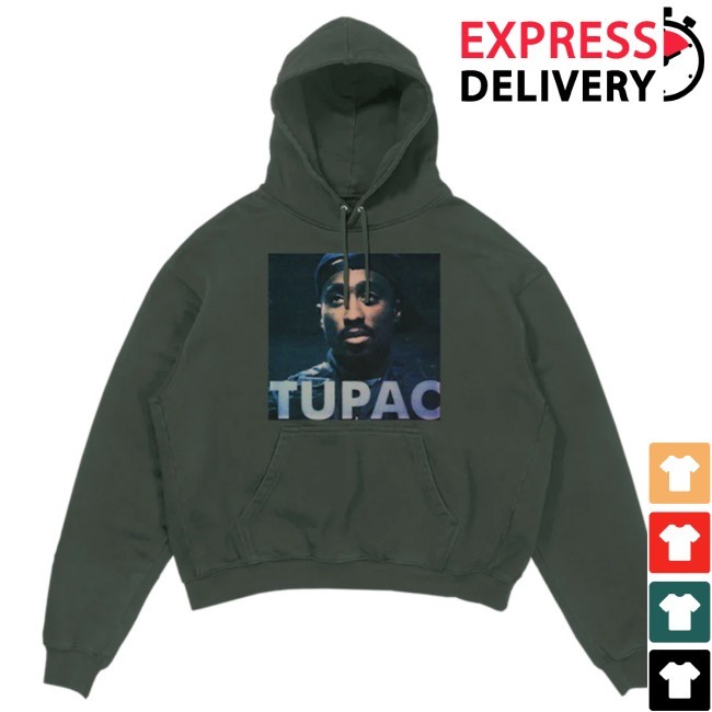 2Pac Green Photo Hoodie - 2PAC Official Store 2Pac Green Photo Hood - 2PAC Official Store