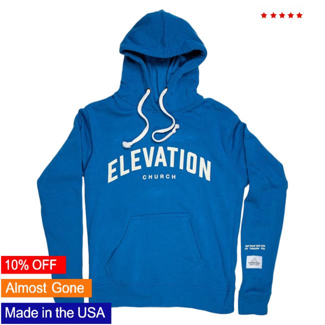Official Elevation Church Merch Store Elevation Church Elevation Royal Blue Pullover Hoodie Elevation Church Apparel ElevationChurch