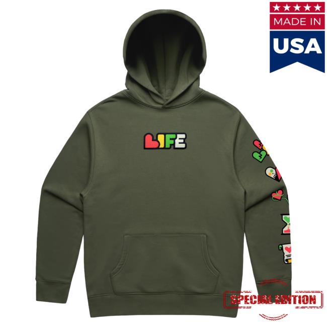 Official Life Series Merch Life Series Pull Over Hoodie Cypress (Green) Life Series Clothing Store Shop