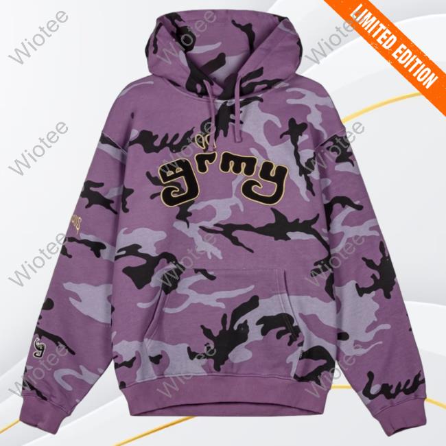 Official Grimey All Over Print Tusker Temple Vintage Sweater Purple