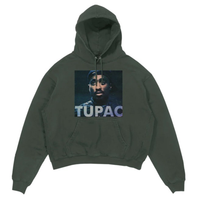 2Pac Green Photo Hoodie - 2PAC Official Store