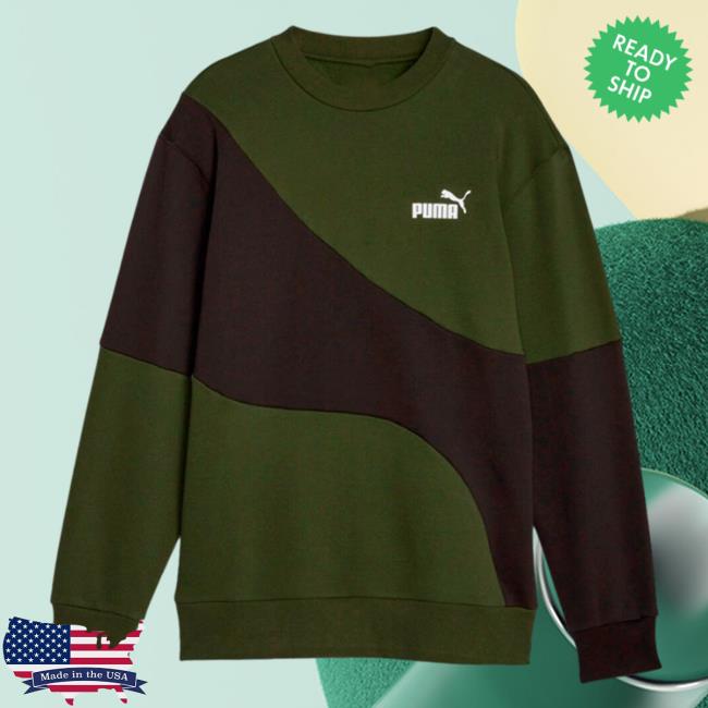 Official Handball Store Futbol Emotion Puma Power Cat Crew Fl Sweatshirt Futbolemotion