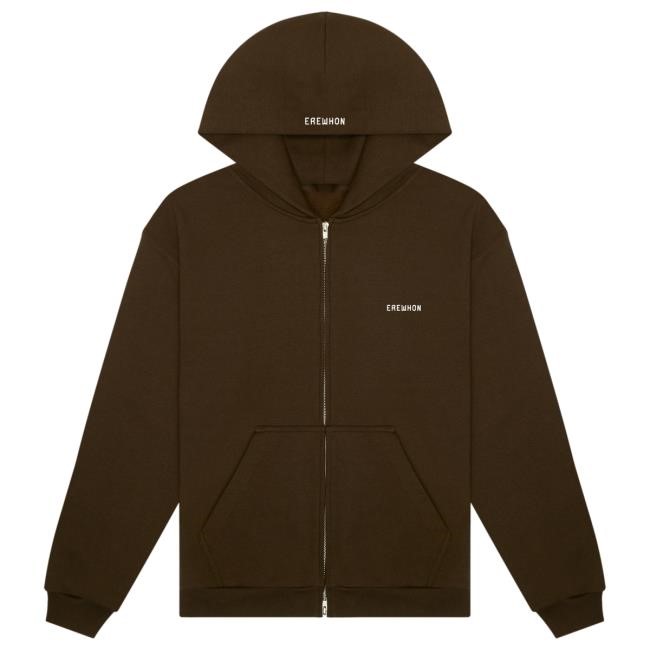 Official Erewhon Zip Hoodies | Chaga Erewhon Market Official Erewhon Zip Hooded Sweatshirt | Chaga Erewhon Market
