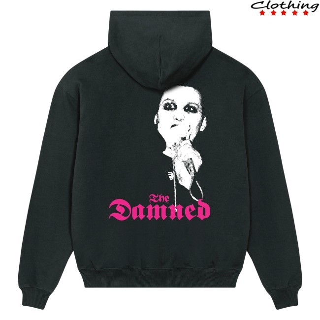 The Damned Live Photo Hoodie Sweatshirt The Damned Band Store Apparel