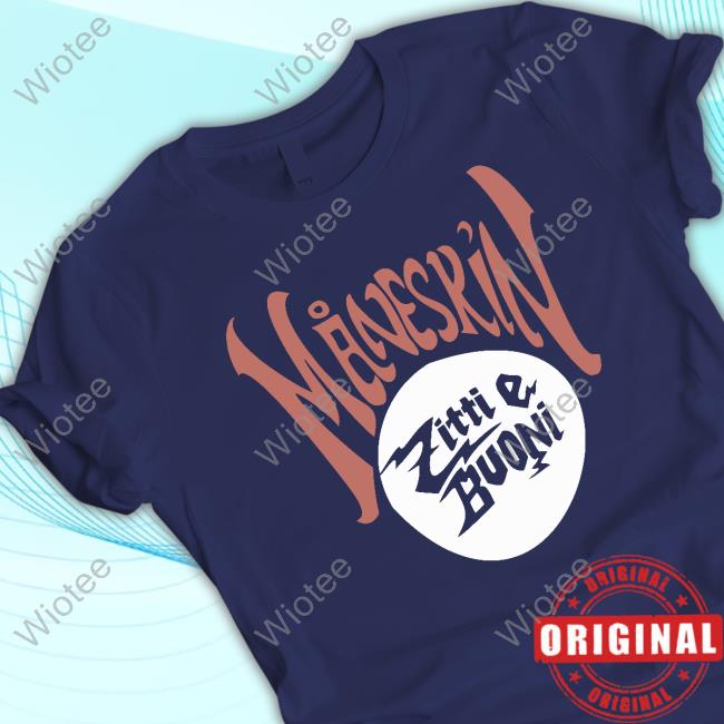 Maneskin Merch Måneskin Zitti E Buoni Tee Official Maneskin Merch Måneskin Zitti E Buoni T Shirt