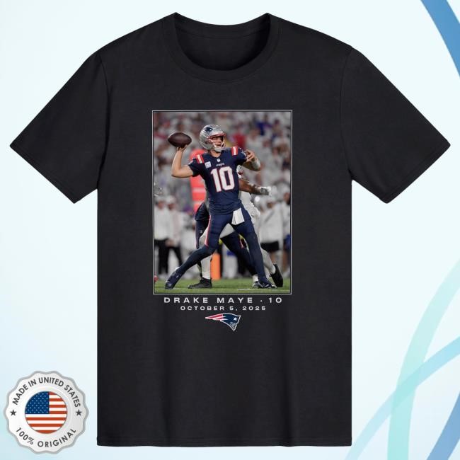 Official NFL Football NFL New England Patriots Drake Maye Shirt