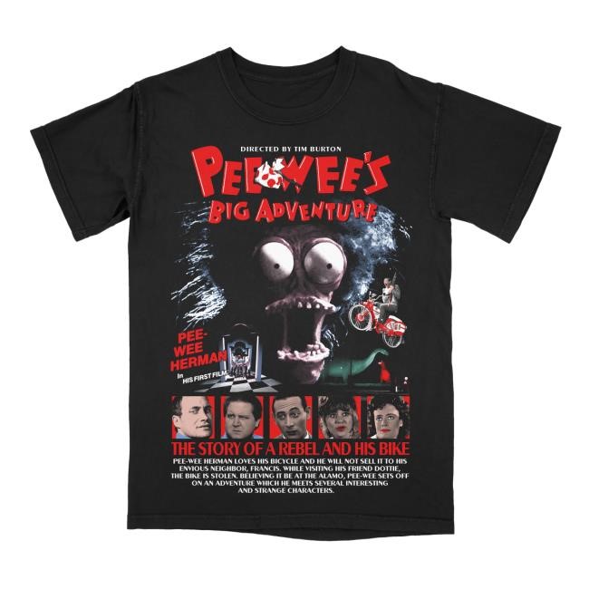 Pee-Wee's Big Adventure (Synopsis Edition) New Shirt Graveyard Goods