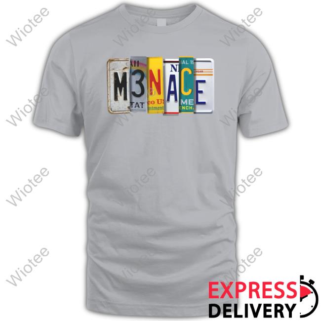 Kanel Joseph Menace License Plate Black Hoodie