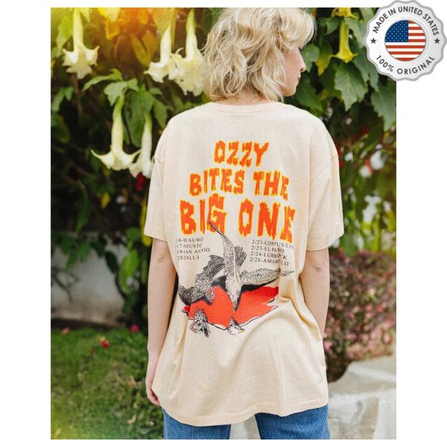 Official Complex Merch Store Screen Stars Ozzy - Bites The Big One SS Hot Shirt Official Complex Merch Store Screen Stars Ozzy - Bites The Big One SS Hot Shirt