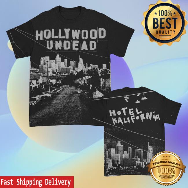 Official Hollywood Undead Merch Hotel Kalifornia All Over Print Tee Shirt