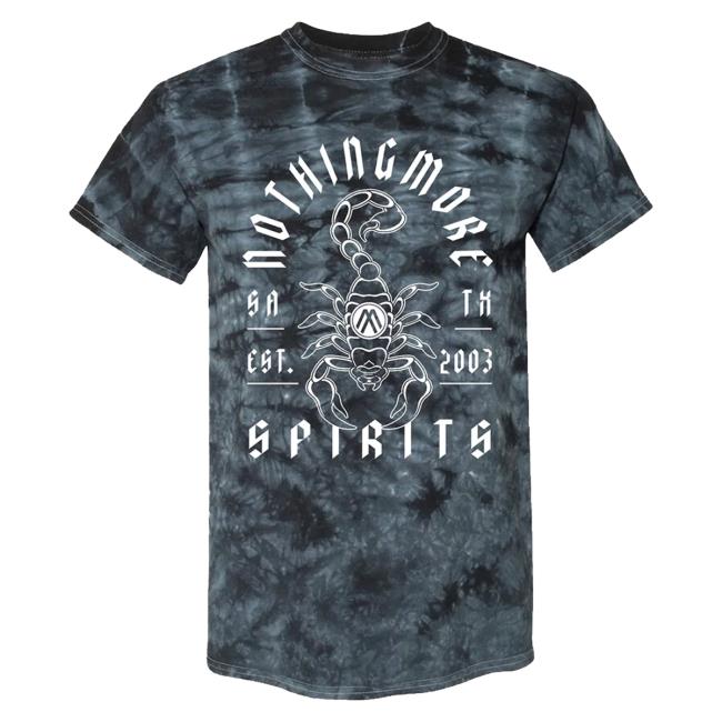 Official Nothing More Merch Store Spirits Tie Dye Scorpion Tee