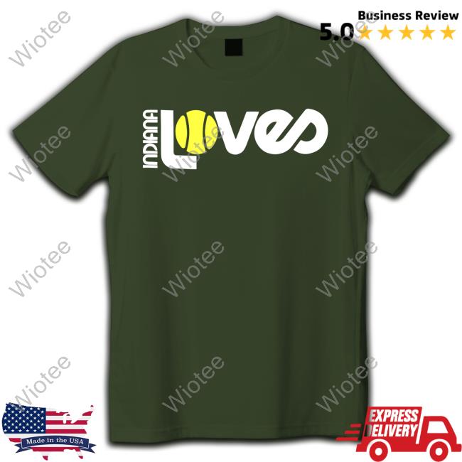 The Indy Indiana Loves Tennis Tee Shirt