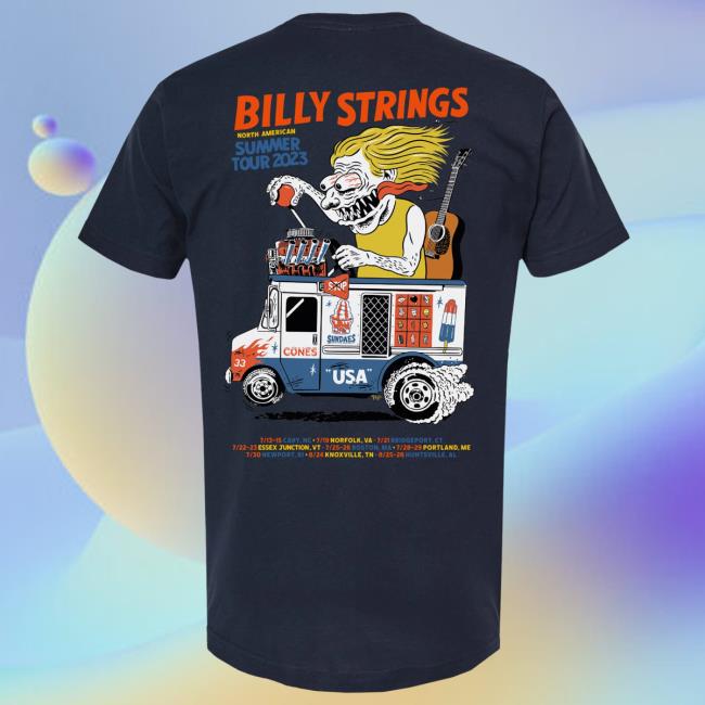Billy Strings Summer 2023 Tour Poster New Shirt Official Billy Strings Merch Store Summer 2023 Tour Poster New Shirt