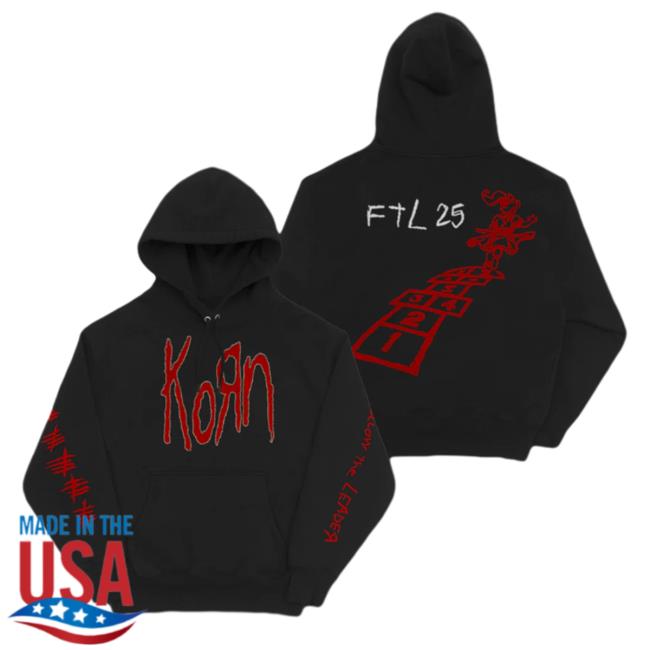 Official Korn Merch Follow The Leader 25 Hopscotch Long Sleeve T Shirt