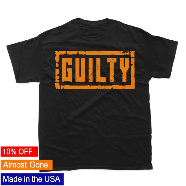 Guilty Black Shirt GCW Merch Guilty Black New Tee GCW Merch