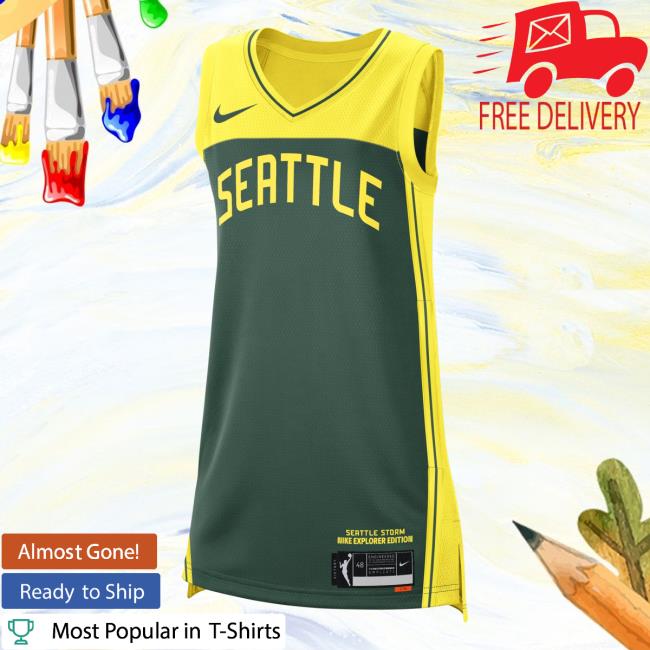 Official Seattle Storm Merch Store Seattle Storm Explorer Jersey Popover Shirt