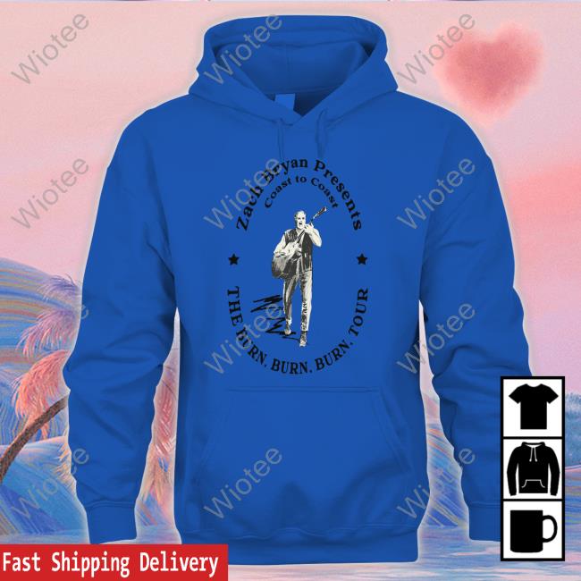 Zach Bryan Shop Coast To Coast Burn Burn Burn Tour Long Sleeve Shirt Official Zach Bryan Shop Coast To Coast Burn Burn Burn Tour T Shirt