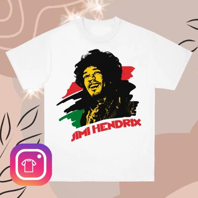 Official Jimi Hendrix Merch Store Jimi Hendrix Juneteenth Commemorative Photo Top Shirt