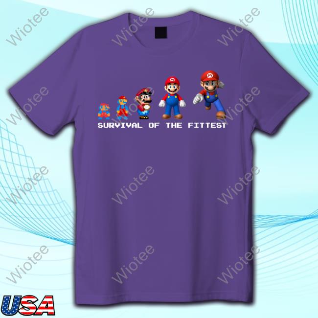Super Mario Survival Of The Fittest Shirt