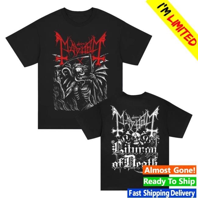 Official Mayhem Band Death Engraving New Shirt (Black)