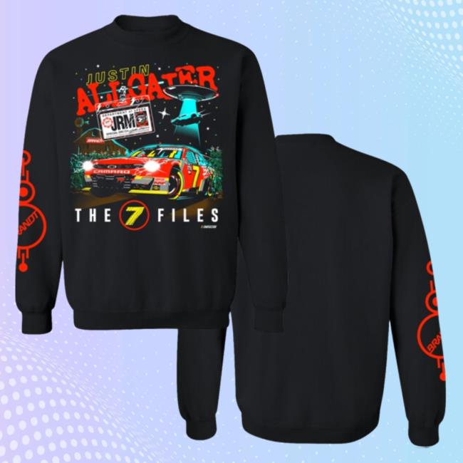 Jr Motorsports Merch Justin Allgaier #7 2023 Brandt Alien Crewneck
