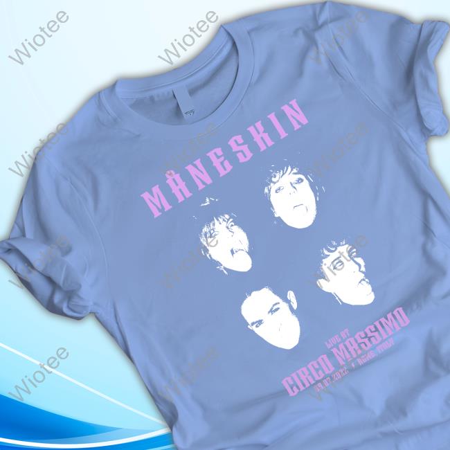 Official Maneskin Merch Maneskin Faces Tour Circo Massimo 2022 Graphic Tees