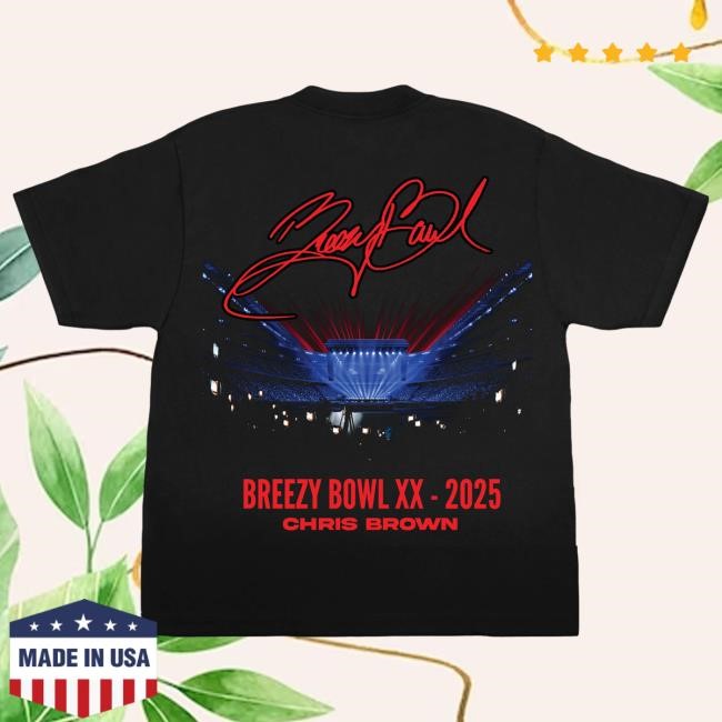 Chris Brown BREEZY BOWL XX KICKOFF Unisex garment-dyed heavyweight Hot Shirt Chris Brown Official Merch Store