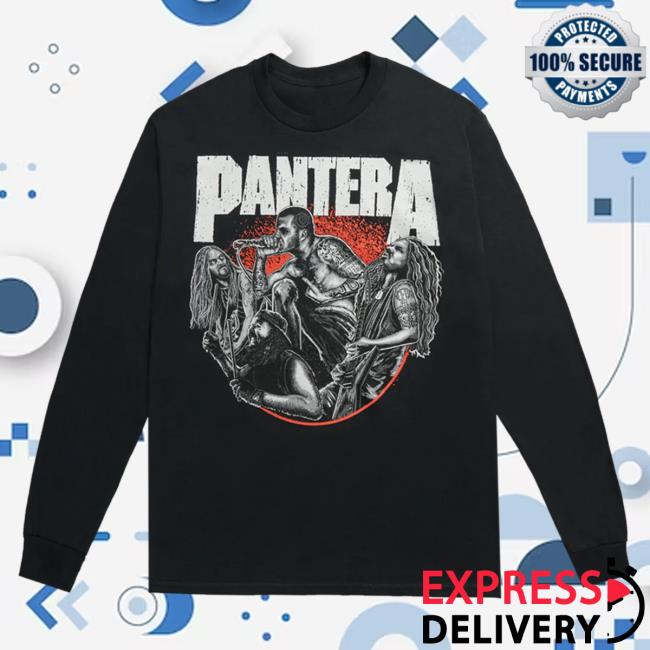 Official Pantera Merch Store Pantera 30 Vulgar Years Band Illustration LS T Shirt