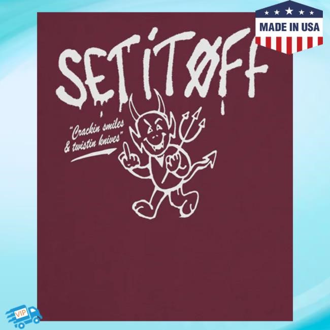 Set It Off Devil Maroon Tee Fake Ass Friends