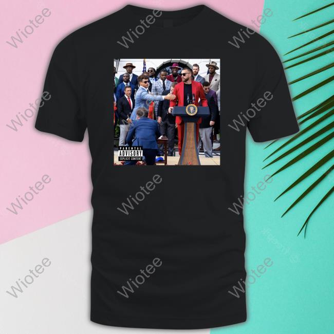 Patrick Mahomes And Travis Kelce On White House Podium Speech Tee Shirt New Heights