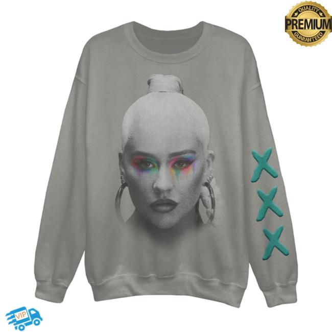 Official Christina Aguilera Merch Spectrum Photo Christina Aguilera Pullover Sweatshirt