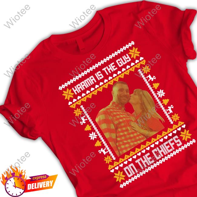 Karma Is The Guy On The Chiefs Christmas Red Crewneck Sweatshirt