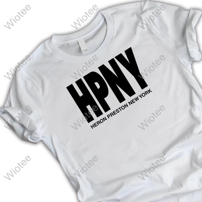 Official HPNY Heron Preston New York Long Sleeve Tee HPNY Heron Preston New York Tee Shirt HeronPreston