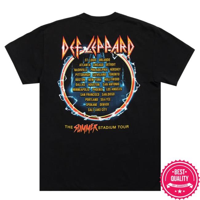 The Summer Stadium Tour 2024 Tee Def Leppard Official Store The Summer Stadium Tour 2024 Shirt Def Leppard Official Store